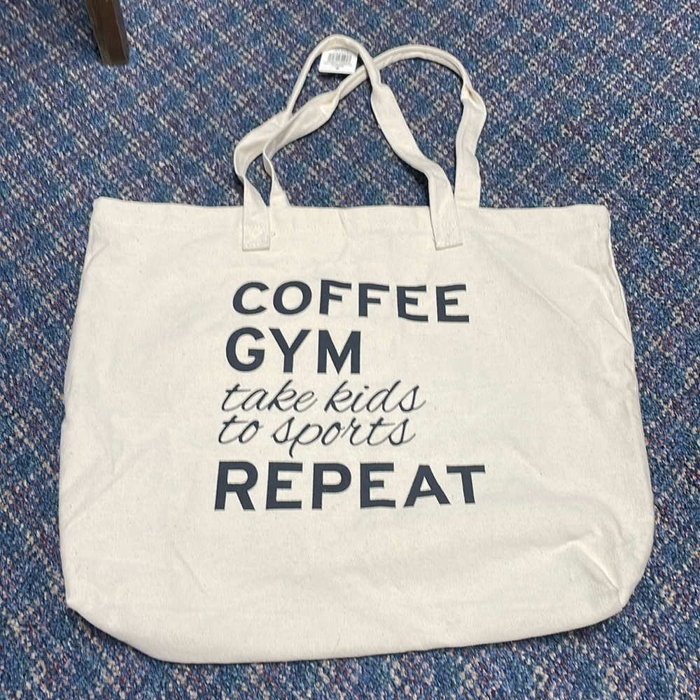 NWT Natural Canvas tote bag